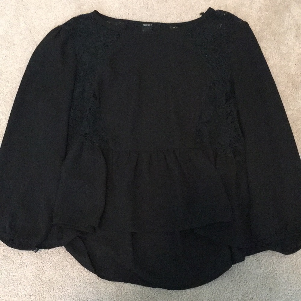 flowy peplum shirt